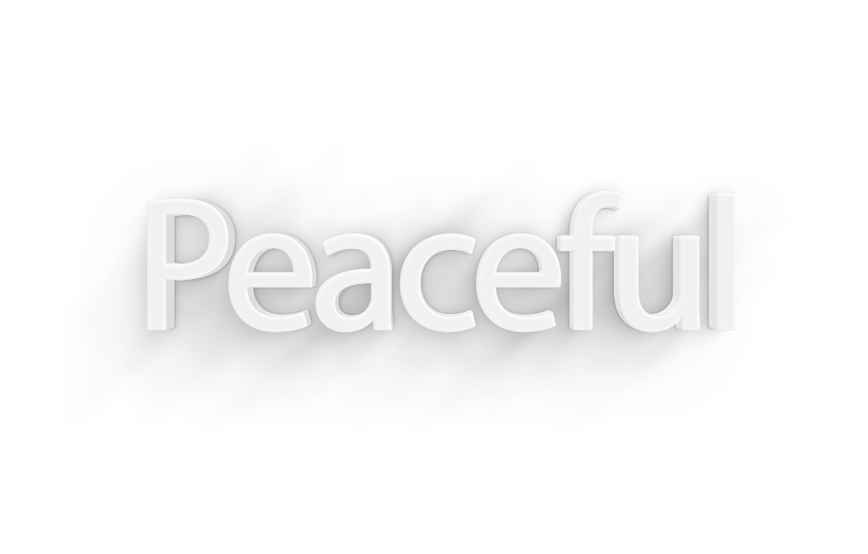 Peaceful png, word Peaceful png, Peaceful word png, Peaceful text png, Peaceful font png, word Peaceful text effects typography PNG transparent images